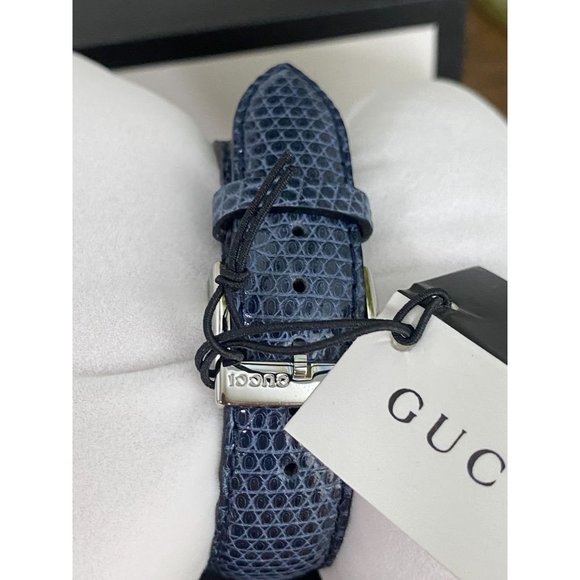 New Gucci G-Timeless Mother of Pearl Dial Blue Lea
